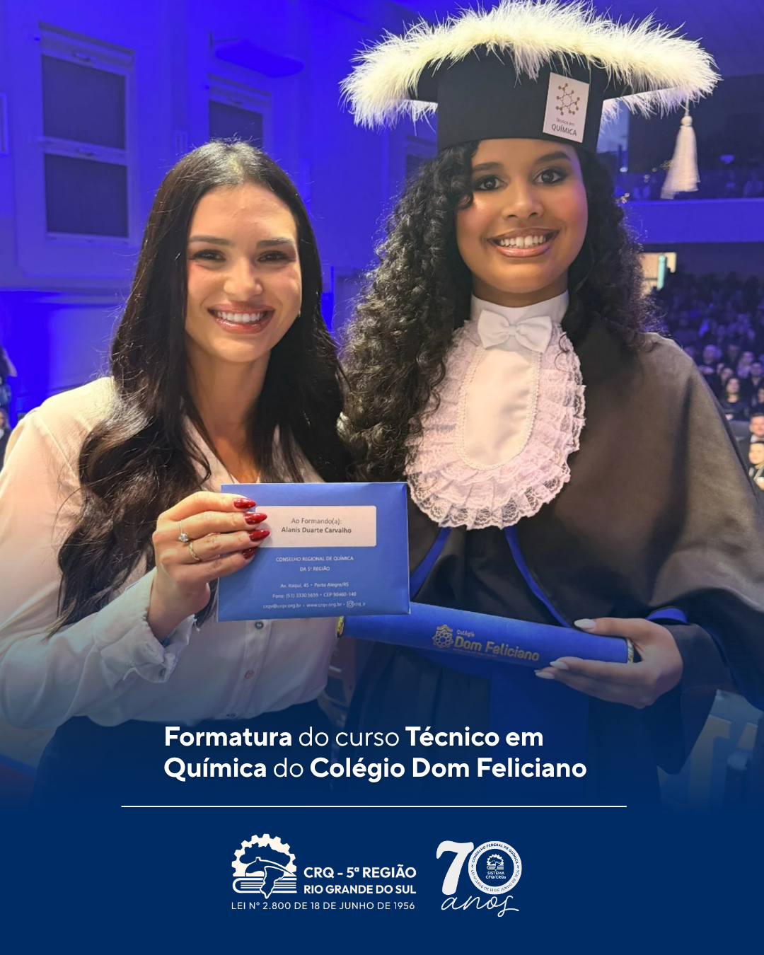 Formatura do curso Técnico em Química do Colégio Dom Feliciano