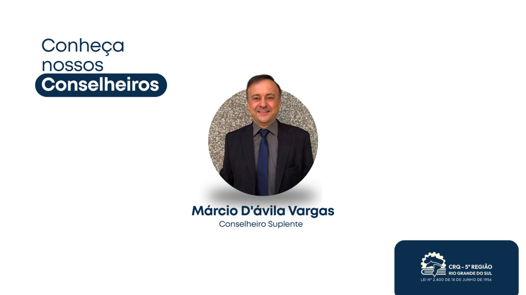 Conheça a trajetória do novo Conselheiro suplente do CRQ-V